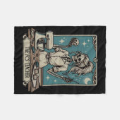 Fcs先生スケルトンハロウィーンファミリーとコンシューマー フリースブランケット (正面(横))