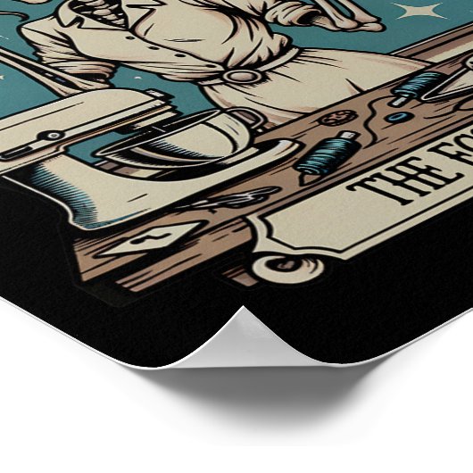 Fcs先生スケルトンハロウィーンファミリーとコンシューマー ポスター (角)