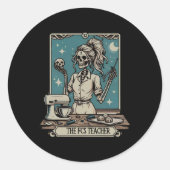 Fcs先生スケルトンハロウィーンファミリーとコンシューマー ラウンドシール (正面)