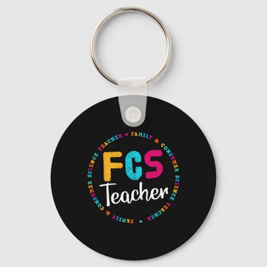 Fcs教師Tシャツ - 選択科目の先生 - Facs教師 キーホルダー (正面)