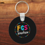 Fcs教師Tシャツ - 選択科目の先生 - Facs教師 キーホルダー (正面)