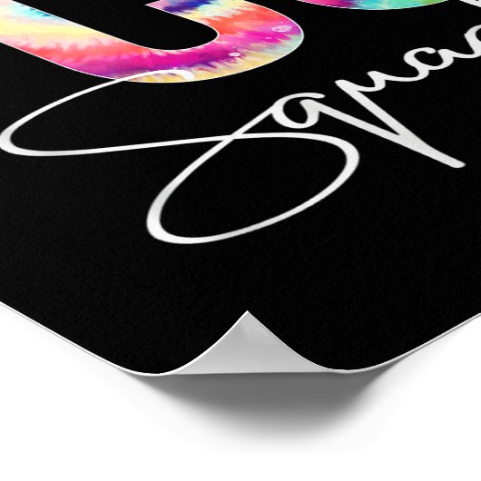 Fcs Squad Tie Dye Back To School Women Appreciatio ポスター (角)