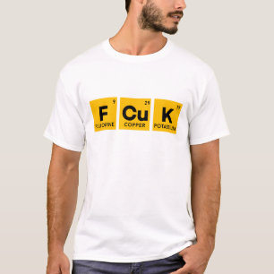 FCUKの周期表及び私はキツネのワイシャツを与えません Tシャツ