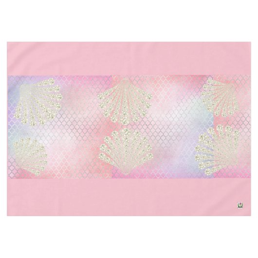 FDの人魚のテーブルクロスのサイズ60" x84" 53086A テーブルクロス (正面(横))