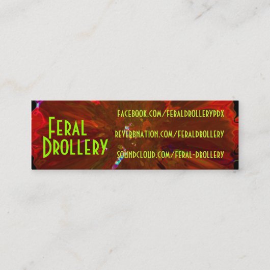 FD名刺2012年 スキニー名刺 (正面)