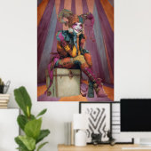 FD2サーカスピエロアートヴィンテージレトロカーニバルアート2 ポスター (ホームオフィス)