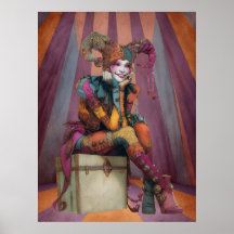 FD2サーカスピエロアートヴィンテージレトロカーニバルアート2