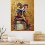 FD2サーカスピエロアート2ヴィンテージレトロカーニバルアート ポスター (キッチン)