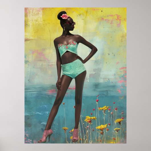 *~* FD2トロピッはっきりしたク黒人女性Bun 14 ポスター (正面)