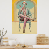 *~* FD2 スタイリッシュ Young Boho MANカクテル27 ポスター (キッチン)