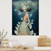 *~* FD2 12 水の女神 ファンタジー 海の人魚  ポスター (キッチン)
