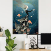 *~* FD2 15  水の女神 ファンタジー 海の人魚  ポスター (ホームオフィス)