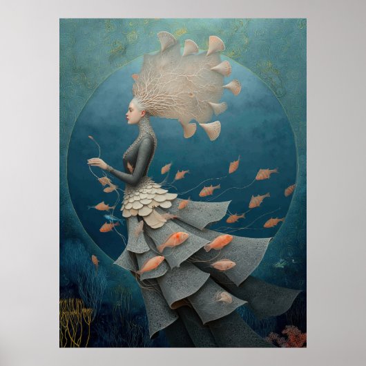 *~* FD2 7  Water Goddess Fantasy Sea Mermaid  ポスター (正面)