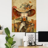 *~* FD2 Autumn Girls Fall Retro 19 ポスター (ホームオフィス)