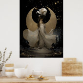 FD2 Enchanted 12 Crescent Moon Goddess Poster ポスター (キッチン)