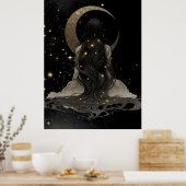 FD2 Enchanted 21  Crescent Moon Goddess Poster ポスター (キッチン)