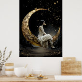 FD2 Enchanted 2 Crescent Moon Goddess Poster ポスター (キッチン)