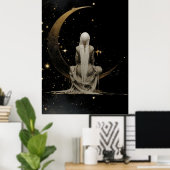 FD2 Enchanted 3 Crescent Moon Goddess Poster ポスター (ホームオフィス)