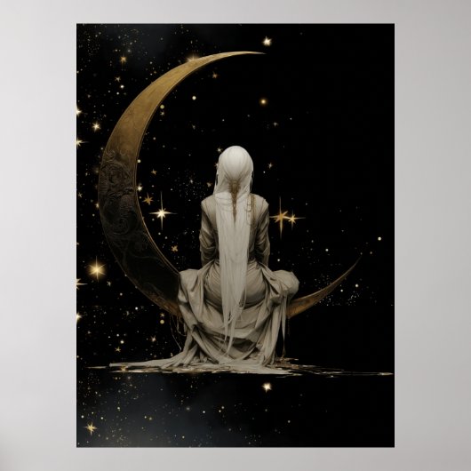 FD2 Enchanted 3 Crescent Moon Goddess Poster ポスター (正面)