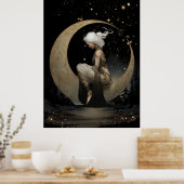 FD2 Enchanted 6 Crescent Moon Goddess Poster ポスター (キッチン)
