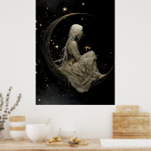 FD2 Enchanted 7 Crescent Moon Goddess Poster ポスター (キッチン)