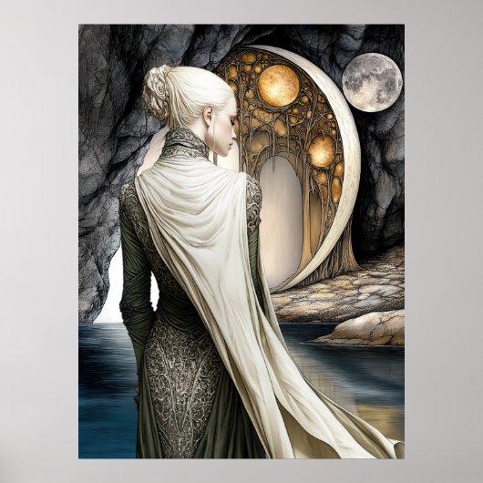 FD2 Enchanted Crescent Moon Goddess 12 Poster ポスター (正面)