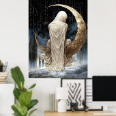 FD2 Enchanted Crescent Moon Goddess 17 Poster ポスター (ホームオフィス)