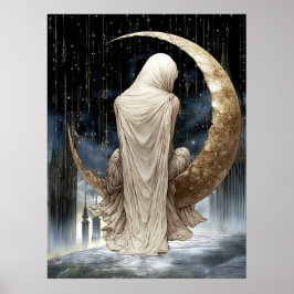 FD2 Enchanted Crescent Moon Goddess 17 Poster ポスター