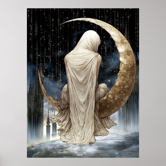 FD2 Enchanted Crescent Moon Goddess 17 Poster ポスター (正面)