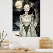FD2 Enchanted Crescent Moon Goddess 1 Poster ポスター (キッチン)