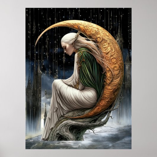 FD2 Enchanted Crescent Moon Goddess  24 Poster ポスター (正面)