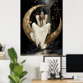 FD2 Enchanted Crescent Moon Goddess  25  Poster ポスター (ホームオフィス)