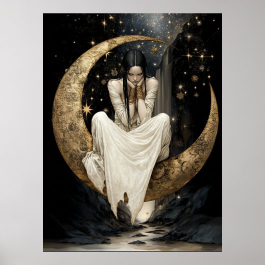 FD2 Enchanted Crescent Moon Goddess  25  Poster ポスター (正面)