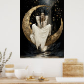 FD2 Enchanted Crescent Moon Goddess  25  Poster ポスター (キッチン)