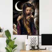 FD2 Enchanted Crescent Moon Goddess 2 Poster ポスター (ホームオフィス)