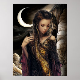 FD2 Enchanted Crescent Moon Goddess 2 Poster ポスター