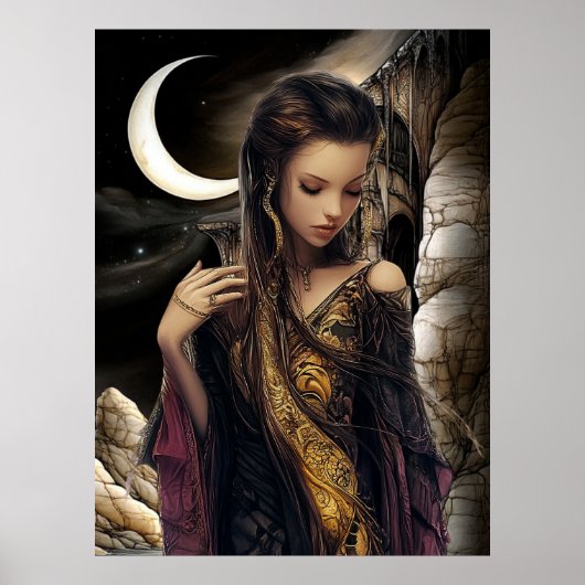 FD2 Enchanted Crescent Moon Goddess 2 Poster ポスター (正面)