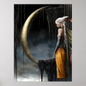 FD2 Enchanted Crescent Moon Goddess  30  Poster ポスター (正面)