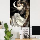 FD2 Enchanted Crescent Moon Goddess 8 Poster ポスター (ホームオフィス)