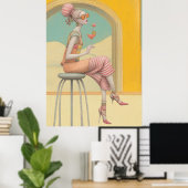 ^~* FD2 Glam Bohemian Boho Cocktail Woman 5 ポスター (ホームオフィス)
