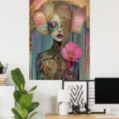 *~* FD2 Ornate Nouveau Fantasy Ethereal Woman  6-1 ポスター (ホームオフィス)