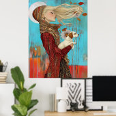 *~* FD2 Pretty Autumn Girls Fall Retro 16 ポスター (ホームオフィス)