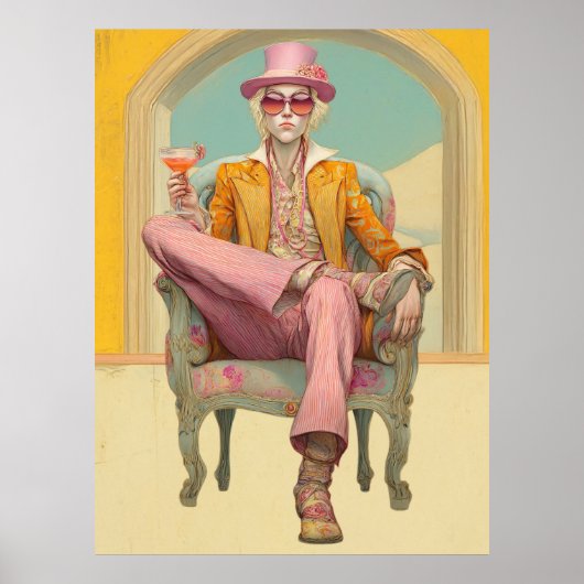 *~* FD2 Stylish Eclectic Boho MAN  Cocktail 26 ポスター (正面)