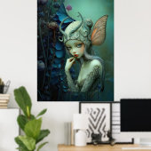 *~* FD3 フォレスト・ニンフ・ファンタジーアート 8 ポスター (ホームオフィス)