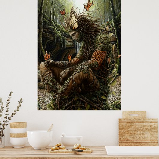 *~* FD3  Cosmic Earth Keeper Guardian Mystical 23 ポスター (キッチン)