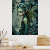 *~* FD3 Forest Nymph Fantasy Art 24 ポスター (キッチン)