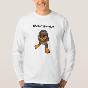 FD-ウインナーの口論者の漫画のワイシャツ Tシャツ