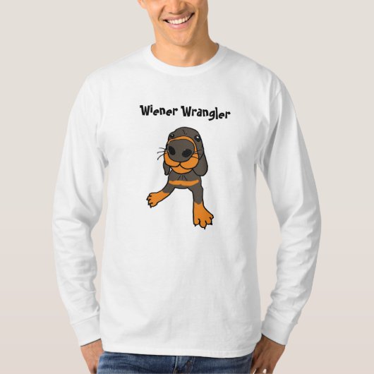 FD-ウインナーの口論者の漫画のワイシャツ Tシャツ (正面)