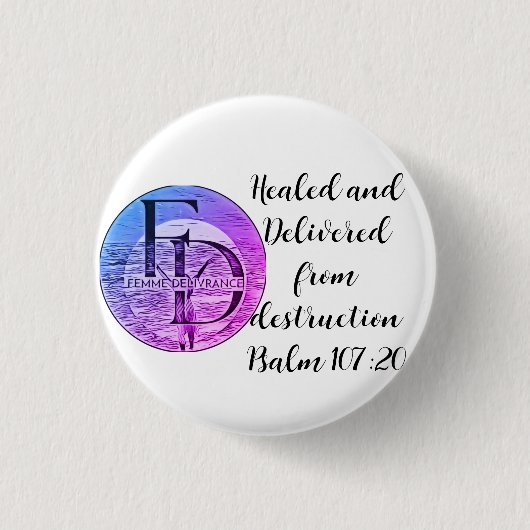 FD Button 缶バッジ (正面)