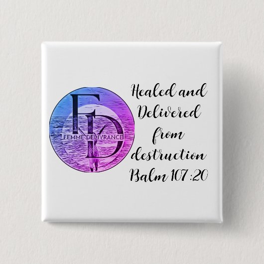 FD Button 缶バッジ (正面)